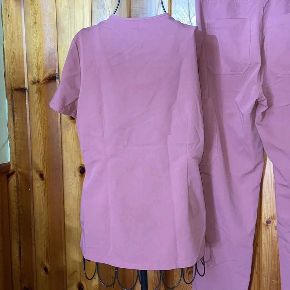 Mauve fig set FIGS Yola Scrub Pants 2 piece set catalina top XS/SM - Picture 9 of 15